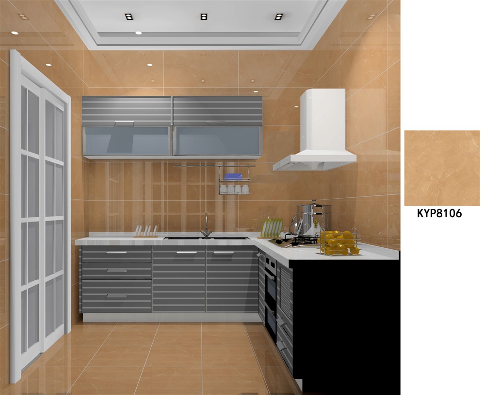 金艾陶瓷磚應用效果:大瀝碧桂園·華府02戶型裝修效果鑒賞