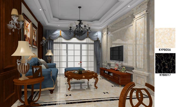 金艾陶家裝:佛山大瀝碧桂園華府115㎡美式裝修效果鑒賞