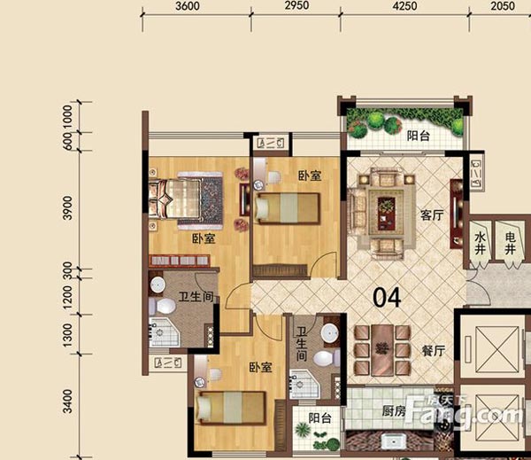 金艾陶家裝:佛山大瀝碧桂園華府106㎡簡約現代裝修效果鑒賞