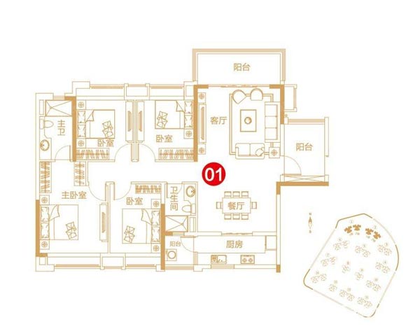 金艾陶家裝:佛山保利紫山國際135㎡歐式風格裝修鑒賞