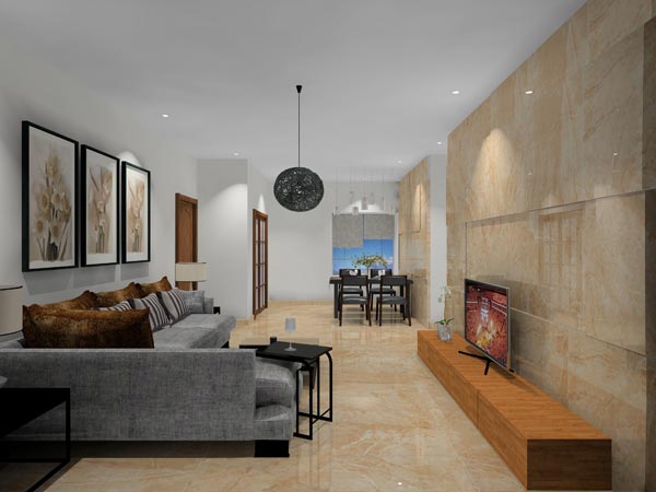 金艾陶家裝:佛山燈湖華府90㎡現代簡約裝修效果鑒賞