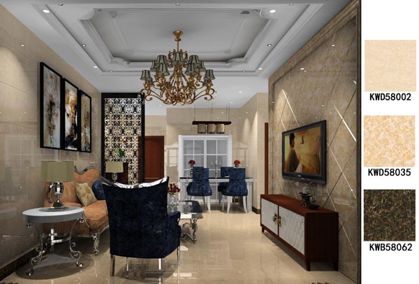 金艾陶家裝:佛山保利紫山國際115㎡歐式風格裝修鑒賞