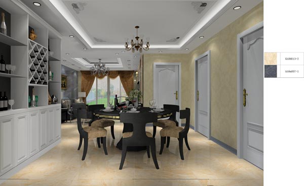 金艾陶家裝:井岡山和諧家園安置小區(qū)130㎡歐式風(fēng)格裝修鑒賞