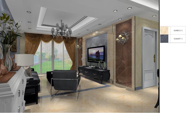 金艾陶家裝:井岡山和諧家園安置小區(qū)130㎡歐式風(fēng)格裝修鑒賞