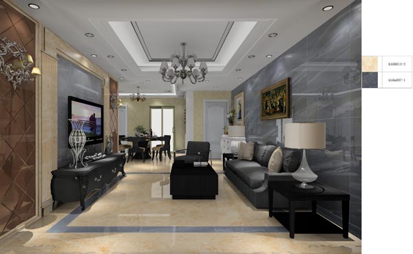 金艾陶家裝:井岡山和諧家園安置小區(qū)130㎡歐式風(fēng)格裝修鑒賞