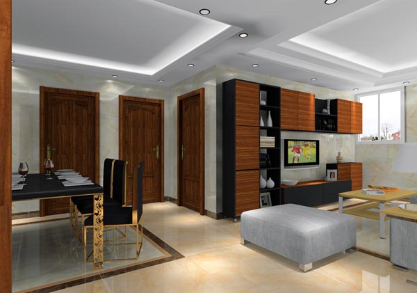 金艾陶家裝:井岡山和諧家園安置小區130㎡簡約風格裝修鑒賞