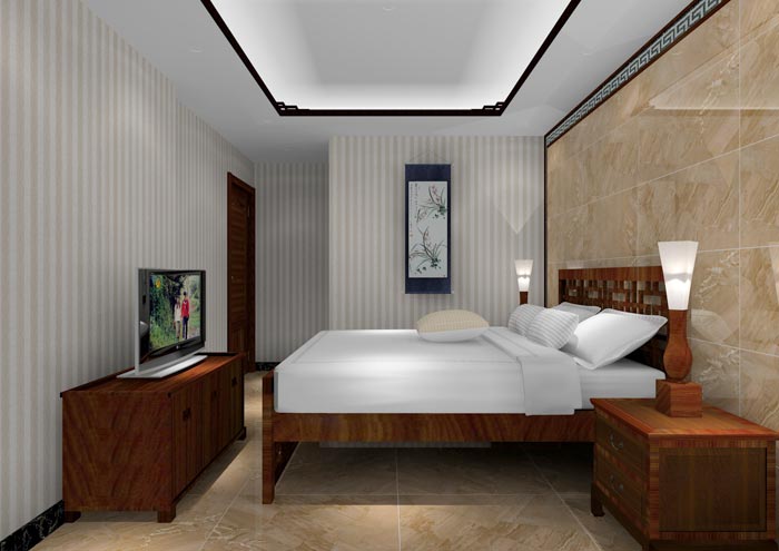 金艾陶家裝:佛山獅山上林苑90㎡中式風格裝修鑒賞