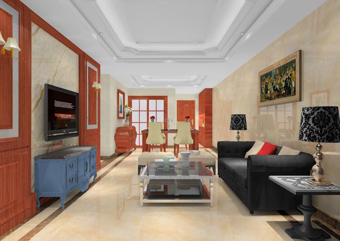 金艾陶家裝:順德碧桂園桂瀾山101㎡的新中式風(fēng)格裝修鑒賞