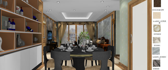 金艾陶家裝：成都中環(huán)豐錦155㎡的歐式風(fēng)格裝修鑒賞